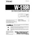 TEAC W518R Owner's Manual cover photo