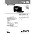 SONY TCM77V Service Manual cover photo