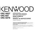 KENWOOD KRC507S Owner's Manual cover photo