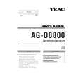 TEAC AG-D8800 Service Manual cover photo