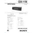 SONY CDX1150 Service Manual cover photo