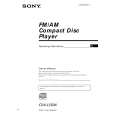SONY CDX-L550X Owner's Manual cover photo