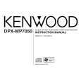 KENWOOD DPX-MP7050 Owner's Manual cover photo