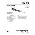 SONY ECM261 Service Manual cover photo