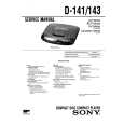 SONY D143 Service Manual cover photo