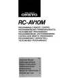 ONKYO RC-AV10M Owner's Manual cover photo