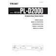 TEAC PLD2000 Owner's Manual cover photo