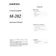 ONKYO M-282 Owner's Manual cover photo