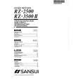 SANSUI RZ-2500 Owner's Manual cover photo