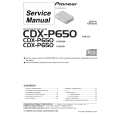 PIONEER CDXP650 Service Manual cover photo