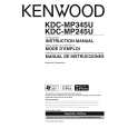 KENWOOD KDC-MP245U Owner's Manual cover photo