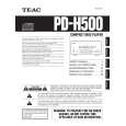 TEAC PD-H500 Owner's Manual cover photo