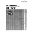 TOSHIBA RT550F Service Manual cover photo