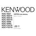 KENWOOD KDC-3027A Owner's Manual cover photo