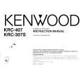 KENWOOD KRC307S Owner's Manual cover photo