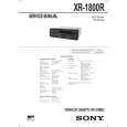 SONY XR1800R Service Manual cover photo