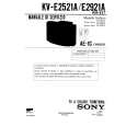 SONY KVE2521A Service Manual cover photo