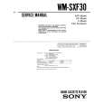 SONY WMSXF30 Service Manual cover photo