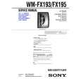 SONY WMFX193 Service Manual cover photo