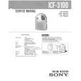 SONY ICF3100 Service Manual cover photo