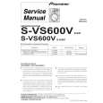 PIONEER S-VS600V/XJI/E Service Manual cover photo