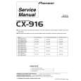 PIONEER CX916 Service Manual cover photo