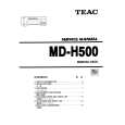 TEAC MD-H500 Service Manual cover photo