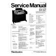 TECHNICS SX-G7 Service Manual cover photo