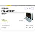 SONY PCVW500GN1 Service Manual cover photo