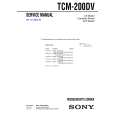 SONY TCM200DV Service Manual cover photo