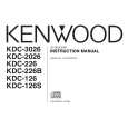 KENWOOD KDC-3026 Owner's Manual cover photo