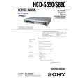 SONY HCDS880 Owner's Manual cover photo