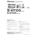PIONEER X-HTD5/DBDXJ/RC Service Manual cover photo