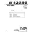 SONY MDR-15 Service Manual cover photo