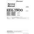 PIONEER KEH-1950X1IN Service Manual cover photo