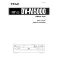 TEAC DV-M5000 Owner's Manual cover photo