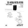SONY SSH150 Service Manual cover photo
