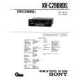 SONY XRC290RDS Service Manual cover photo