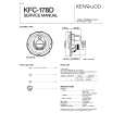 KENWOOD KFC178D Service Manual cover photo
