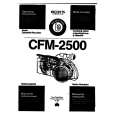 SONY CFM-2500 Owner's Manual cover photo