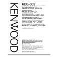 KENWOOD KEC302 Owner's Manual cover photo