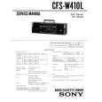 SONY CFSW410L Service Manual cover photo