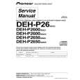 PIONEER DEH-P2650-2 Service Manual cover photo