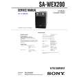 SONY SAWEX200 Service Manual cover photo