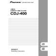 PIONEER CDJ-400/WAXJ5 Owner's Manual cover photo