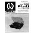 PIONEER PL-41 Owner's Manual cover photo