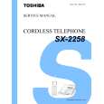 TOSHIBA SX2258 Service Manual cover photo