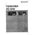 TOSHIBA PCD10 Service Manual cover photo