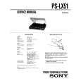 SONY PSLX51 Service Manual cover photo