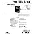 SONY WM-EX108 Service Manual cover photo